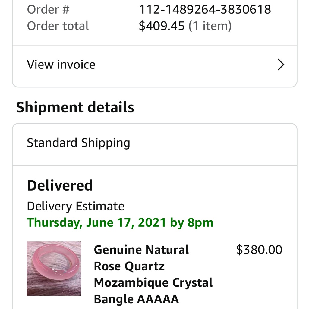 Open To Trade Natural Rose Quartz Mozambique Bangle